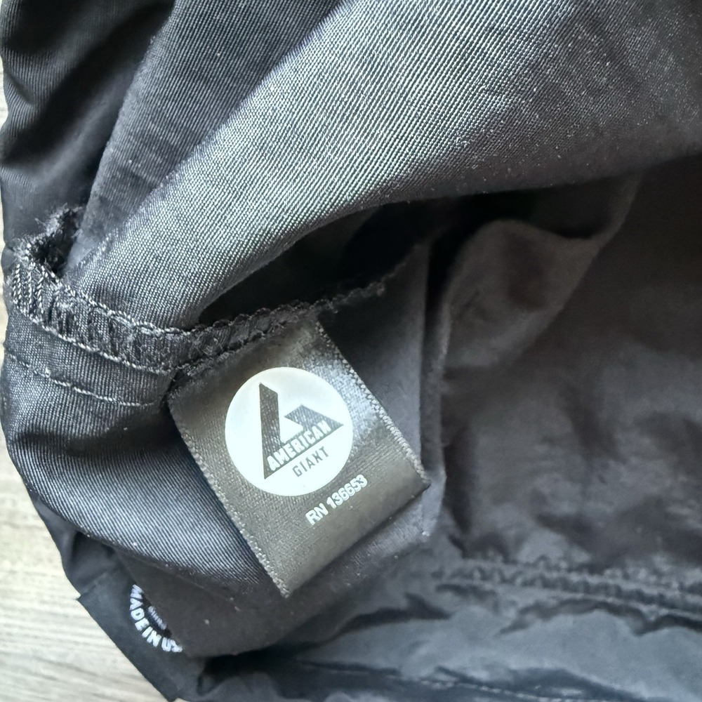 American Giant Black Windbreaker Jacket - Picture 8 of 9